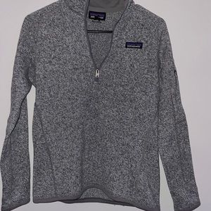 Patagonia 1/2 zip grey knit pullover